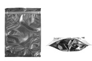 Опаковка тип Doy Pack с размери  180 x 40 x 250 mm с цип затваряне , алуминиева задна част и прозрачна предна част - 100 бр.