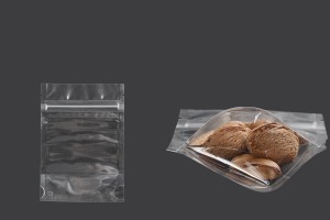 Прозрачна Doy Pack опаковка с размери  90x30x130 mm с цип - 100 бр.-изображение_продукт