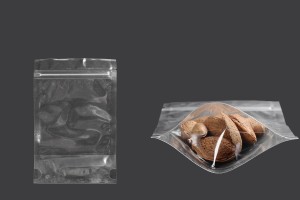 Прозрачна опаковка DOY PACK с размери 120х30х150 мм  с цип  - 100 бр.-изображение_продукт