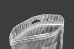 Пластмасови пликове с цип 150x200mm, прозрачни с отвор Eurohole- 100 бр