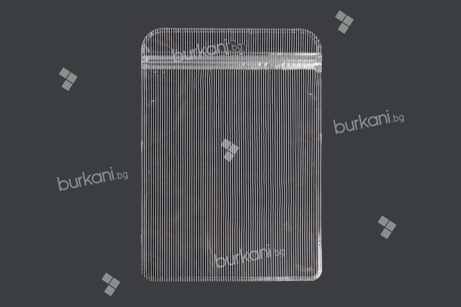 Пластмасови пликове  с цип 160x220 мм, прозрачни с  Eurohole - 100 бр