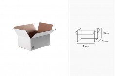 Karton beyaz  koli 3 katlı, 35x26x16 - 20 adet