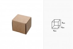 Kağıt kutu 4x4x4 cm kahverengi - 15 adet