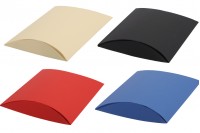 Подаръчна кутия тип "възглавница" 210x210x50 mm в различни цветове  - в опаковка 20 бр.