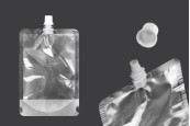 Прозрачна опаковка тип Doy Pack 500 ml с бяла капачка - 50 бр Прозрачна опаковка тип Doy Pack 500 ml с бяла капачка - 50 бр