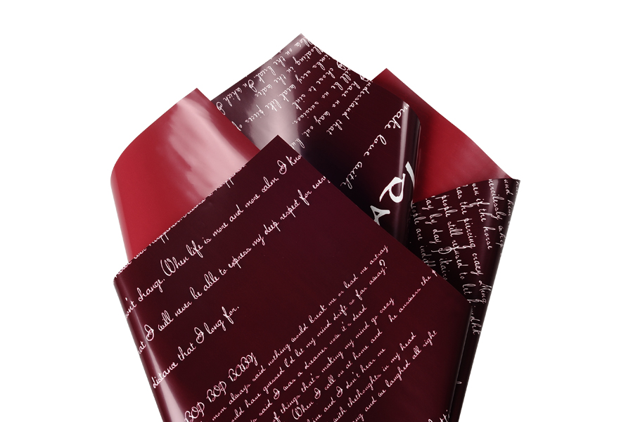 Bordeaux with crimson and white print [33] 