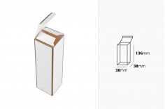38x38x136 mm altın bordürlü karton kutu - 20 adet