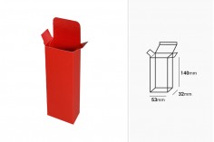 Хартиена червена подаръчна кутия  53x32x140
