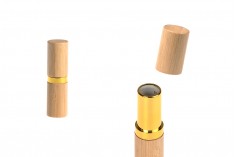 Bamboo case for lip stick - 6 pcs