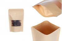 Торбички тип ДОЙ ПАК с размери 100x30x150 mm, с цип, прозорец, вътрешна и външна прозрачна облицовка - 100 бр. 