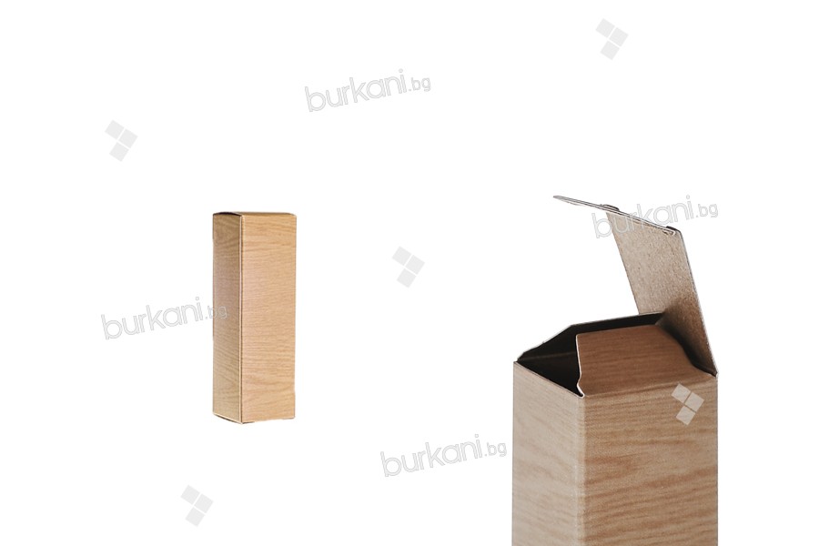 Хартиена кутия за бутилки  15ml и 20ml, с размери 30x30x100 - 50 бр,