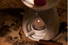 Керамична лъжичка за чаени свещички