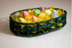 Овална плетена цветна кошница 212x294x67