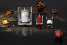 Стъклени декоратични съдове за чаени свещички  73x76 mm