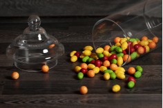 Стъклен буркан със стъклена капачка  5 литра  за сладкиши, бонбони или бискити