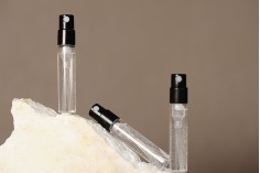 Стъклена бутилка  2,5 ml за тестер за парфюми - за еднократна употреба