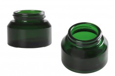 Yeşil renkli 50 ml cam kavanoz - kapaksız