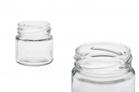 Jar small 60 ml glass round (T.O 48)