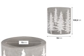 Декоративен циментов буркан с коледен дизайн - 6 броя./паковка с размер 100,5x96 mm-изображение_размери