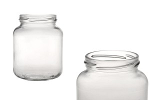 Стъклен овален буркан 370 мл-изображение_продукт