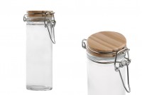 120 ml round glass jar with airtight closure (wire and rubber on the lid)