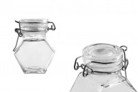 100 ml glass bottle with airtight closure (wire and rubber on the lid)