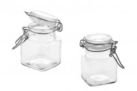 100 ml glass jar 54x76 mm jar with airtight closure (wire and rubber on the lid)