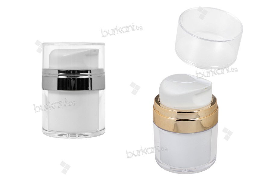 Пластмасов акрилен буркан Airless 50 ml 