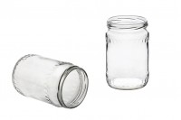 Cylindrical jar for honey 580 ml Faseta