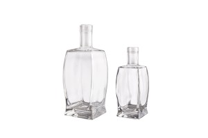 Стъклена елегантна бутилка Гарафа  500ml-изображение_група