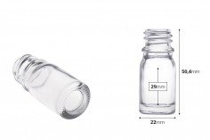 Прозрачна бутилка за етерични масла  5 ml с гърловина PP18