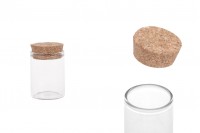 20 ml Mantar tipali cam kavanoz