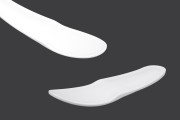 Krem rengi plastik (PE) beyaz için spatula 133 mm - 24 adet