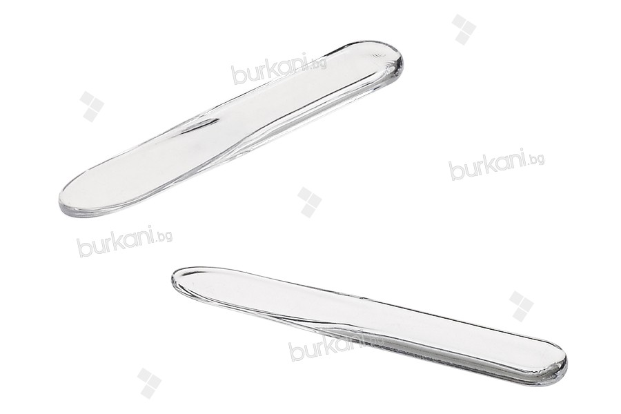 Plastik krema spatula (PE) beyaz 61 mm - 24 adet