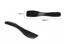 Krema için 54 mm siyah renkte spatula - 50 adet