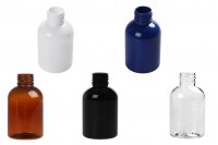 Çeşitli renklerde 100 ml  PET şişe (PP 24) - 12 adet
