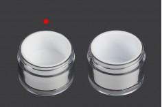 Luxury 30 ml acrylic jar for cream with acrylic cap and plastic gasket