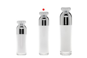 Луксозна Airless опаковка 50 мл (Прозрачна навън и бяла отвътре)  50 ml-изображение_група