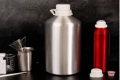 Aлуминиева бутилка 1000 ml с капачка за съхраняване  на есенции, парфюми и др. 