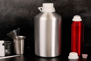 Aлуминиева бутилка 1000 ml с капачка за съхраняване  на есенции, парфюми и др.-изображение_група