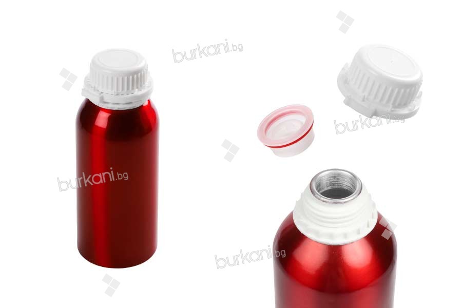 Aлуминиева бутилка 1000 ml с капачка за съхраняване  на есенции, парфюми и др. 