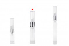 Пластмасова прозрачна бутилка за серуми Airless 10 ml 