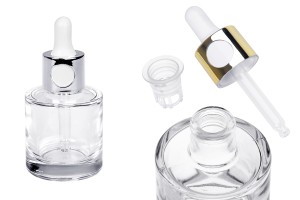 Стъклена бутилка 30 мл с капкомер и цедка-изображение_продукт