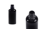 Стъклена черна бутилка за етерични масла 50 ml  PP18 