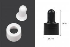Kapak për pikatore, plastik me pompë (e zezë MAT) sigurimi CRC (PP 18)