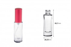 Стъклена прозрачна бутилка 15 с гърловина ПП18 