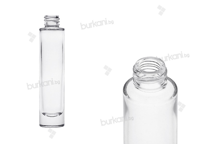 Стъклена прозрачна бутилка 30 мл с гърловина ПП18 