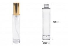 Стъклена прозрачна бутилка 30 мл с гърловина ПП18 