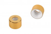 Капачка - пластмасов ринг със златно алуминиево покритие за капкомери οτ 5 до 100 мл 