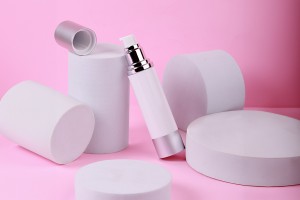 Бутилка Airless 50 ml (бяло тяло, с капачка алуминиева)-изображение_група
